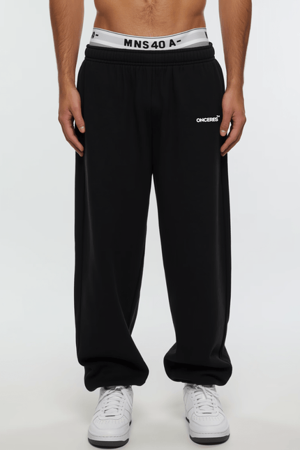 Logo Sweatpants Schwarz - Onceres™