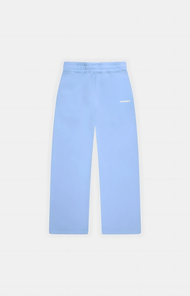 Open Leg Track Pants Blau