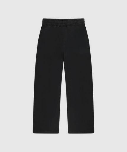 Open Leg Track Pants Schwarz