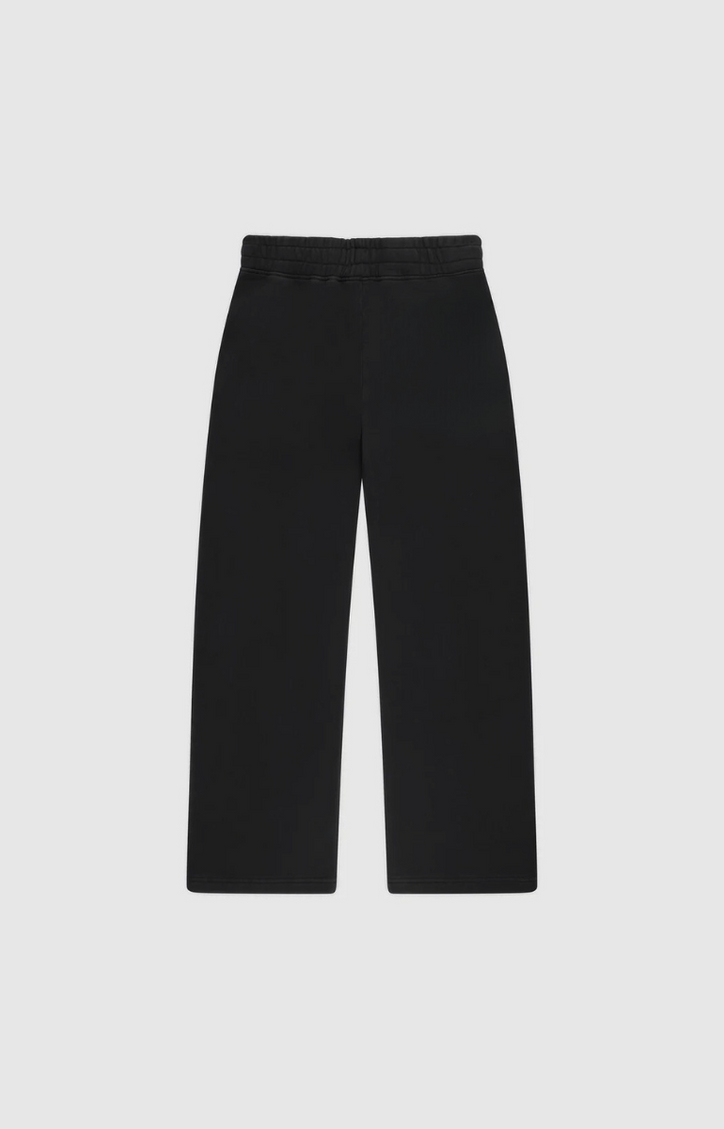 Open Leg Track Pants Schwarz