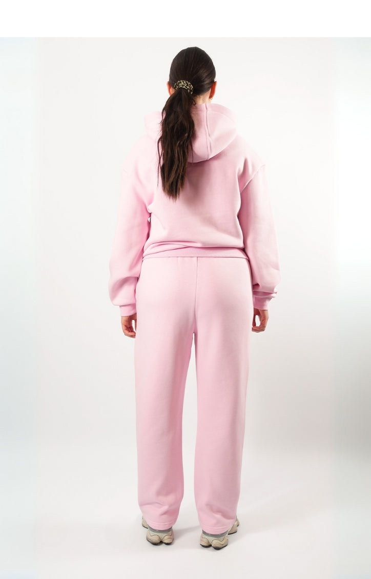 Open Leg Track Pants Pink