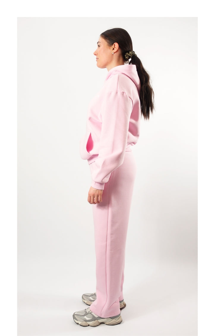 Open Leg Track Pants Pink