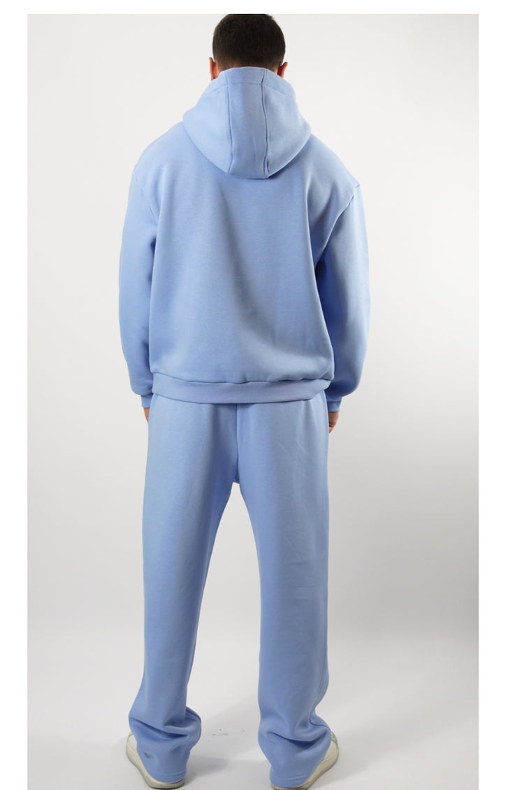 Open Leg Track Pants Blau