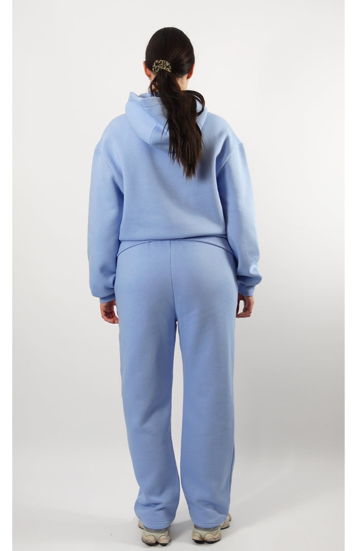 Open Leg Track Pants Blau