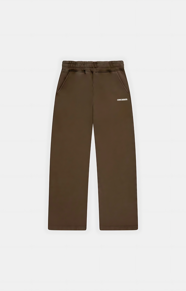 Open Leg Track Pants Braun