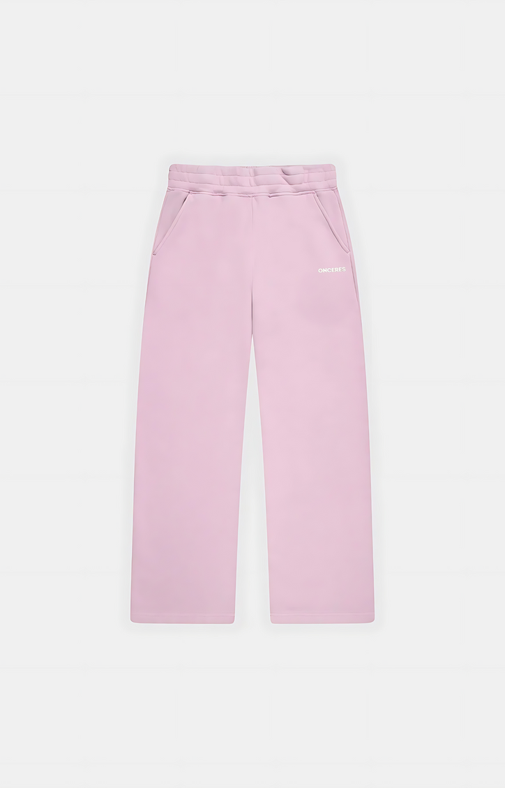 Open Leg Track Pants Pink