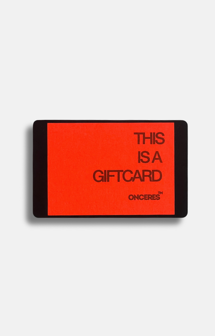 onceres Giftcard (PLASTIKKARTE)