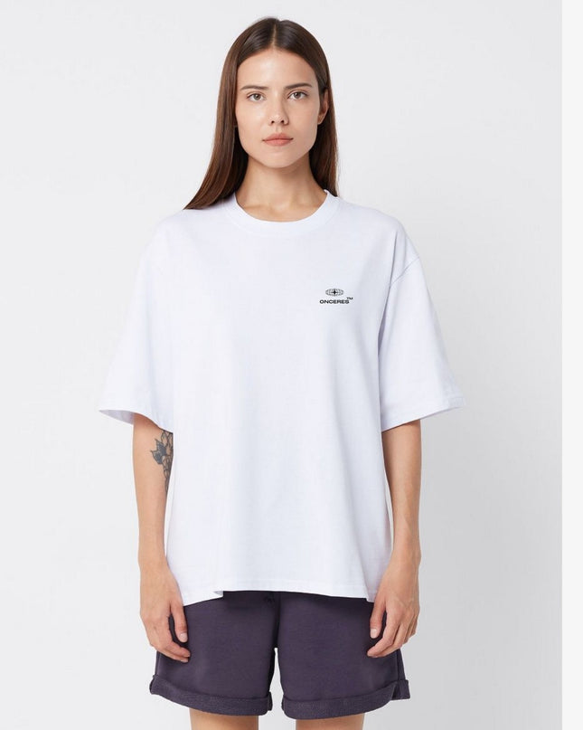 Elipse Logo oversize Shirt - Weiß - Onceres™