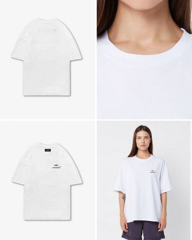 Elipse Logo oversize Shirt - Weiß - Onceres™