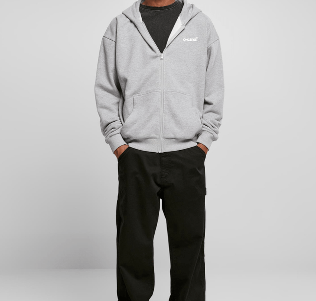 Essential Zip Hoodie - Grau - Onceres™