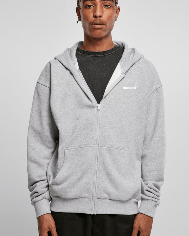 Essential Zip Hoodie - Grau - Onceres™