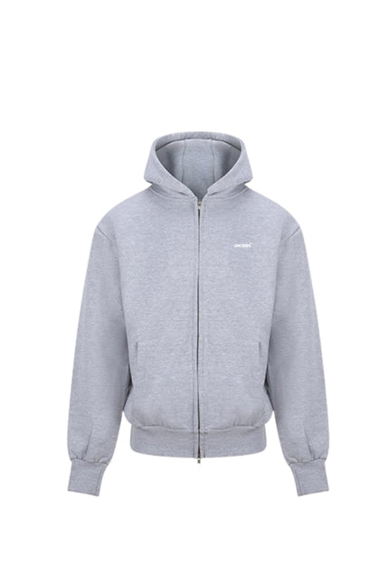 Essential Zip Hoodie - Grau - Onceres™