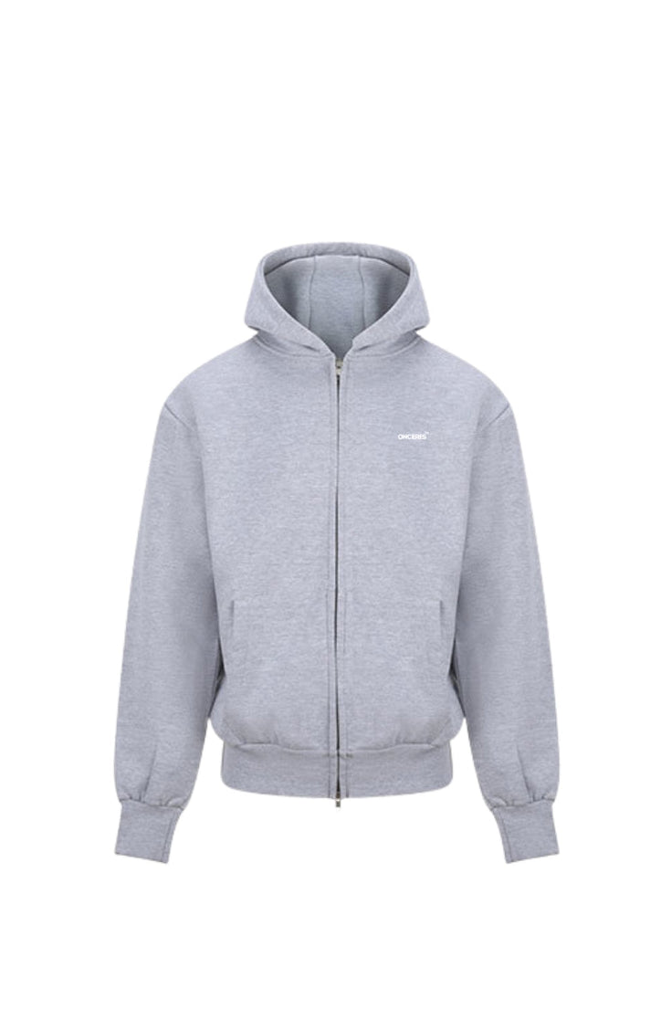 Essential Zip Hoodie - Grau - Onceres™