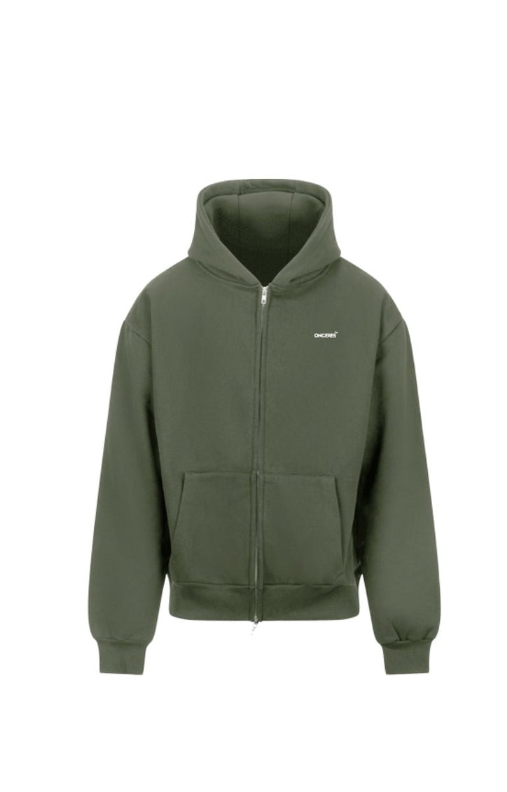 Essential Zip Hoodie - Grün - Onceres™