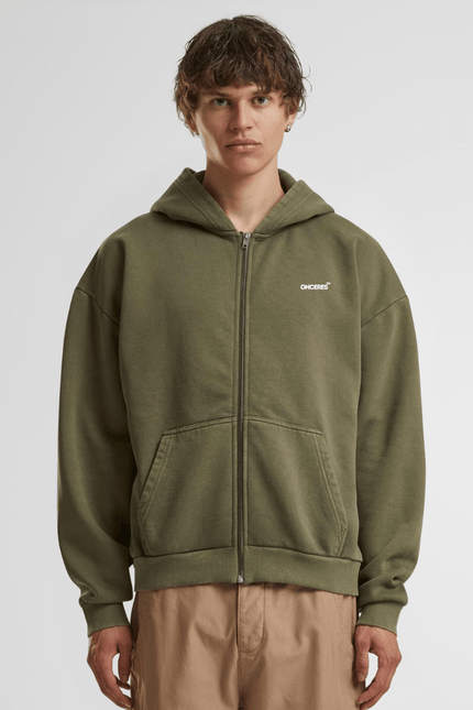 Essential Zip Hoodie - Grün - Onceres™