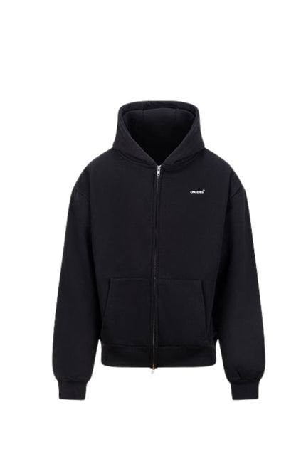 Essential Zip Hoodie - Schwarz - Onceres™