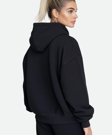 Logo oversize Hoodie - Schwarz - Onceres™