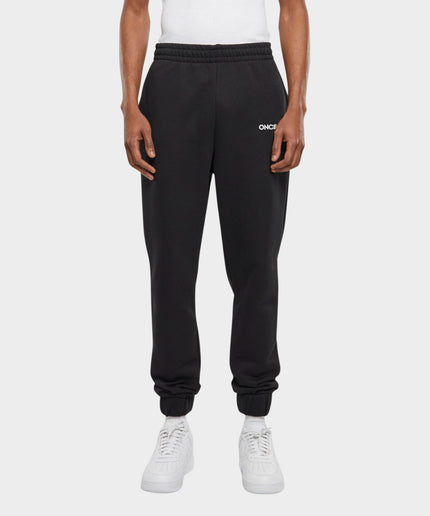 Logo Wide heavy Sweatpant Black - Onceres™