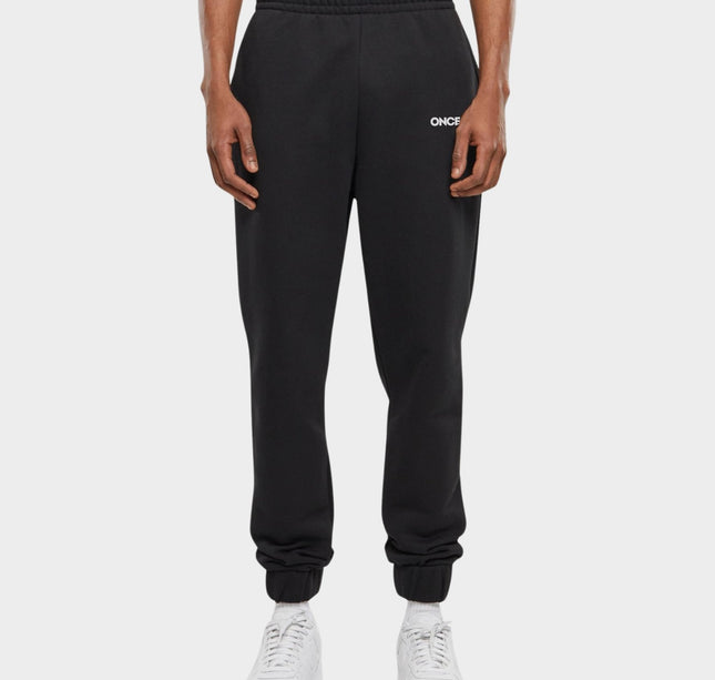 Logo Wide heavy Sweatpant Black - Onceres™