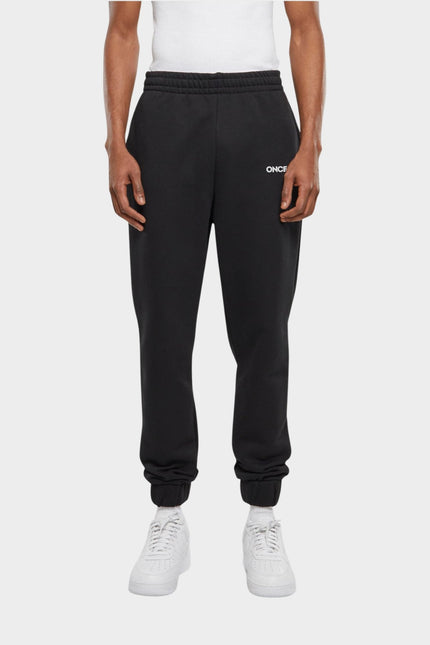 Logo Wide heavy Sweatpant Black - Onceres™