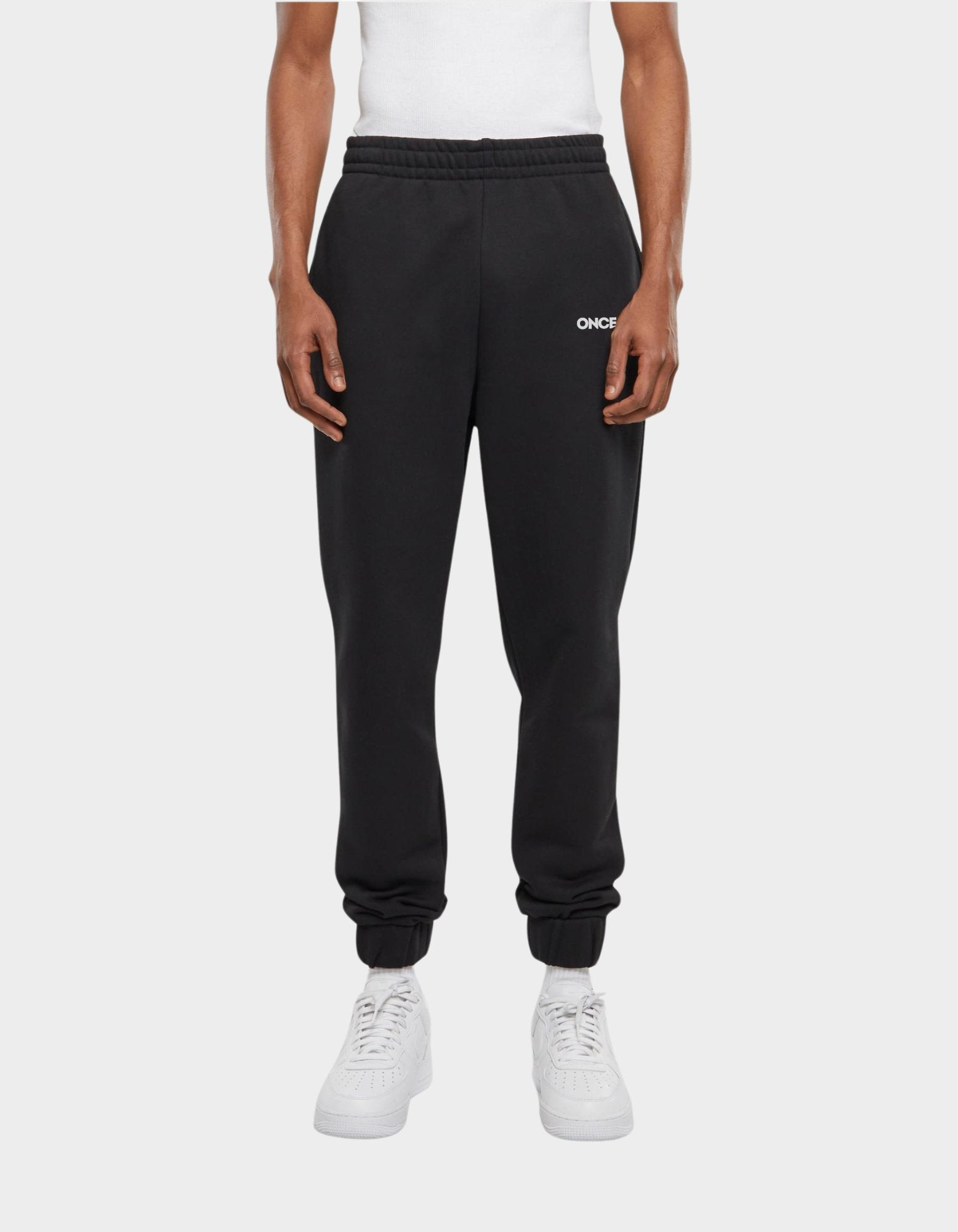 Logo Wide heavy Sweatpant Black - Onceres™