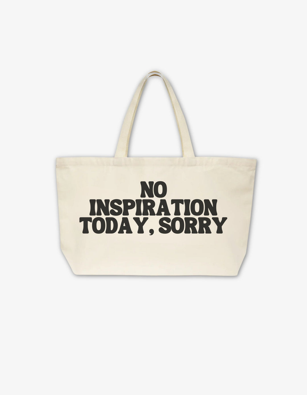 No inspiration today- XL Canva bag - Onceres™