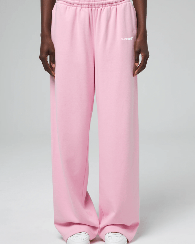Open Leg Track Pants Pink - Onceres™