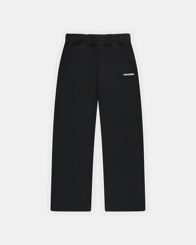Open Leg Track Pants Schwarz - Onceres™