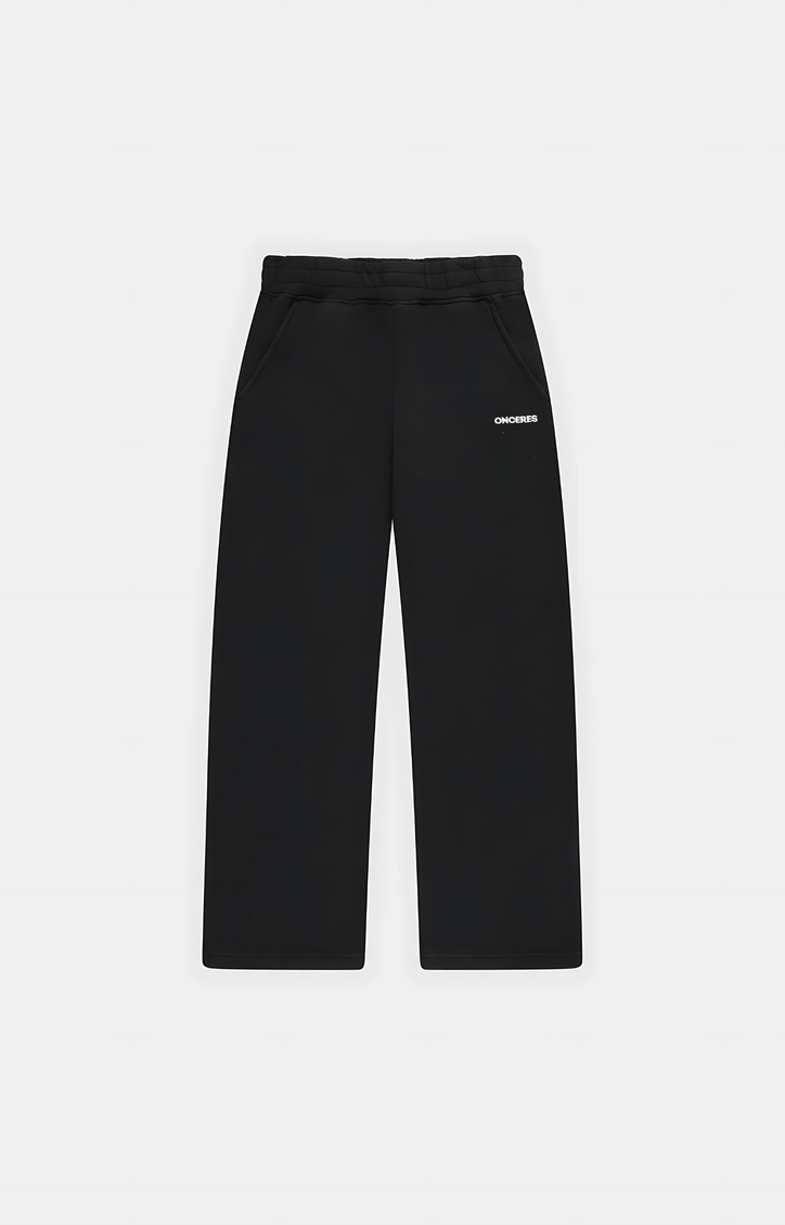 Open Leg Track Pants Schwarz - Onceres™