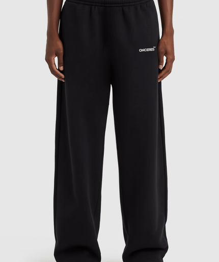 Open Leg Track Pants Schwarz - Onceres™