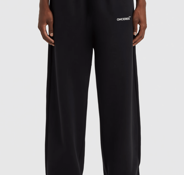 Open Leg Track Pants Schwarz - Onceres™