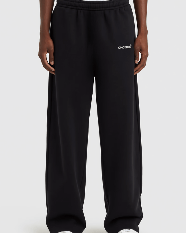Open Leg Track Pants Schwarz - Onceres™