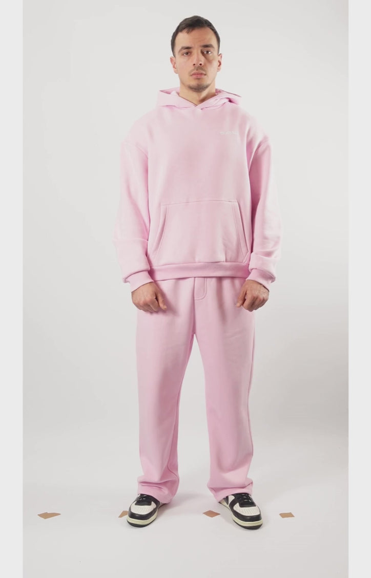 Track Suit Hoodie Pink
