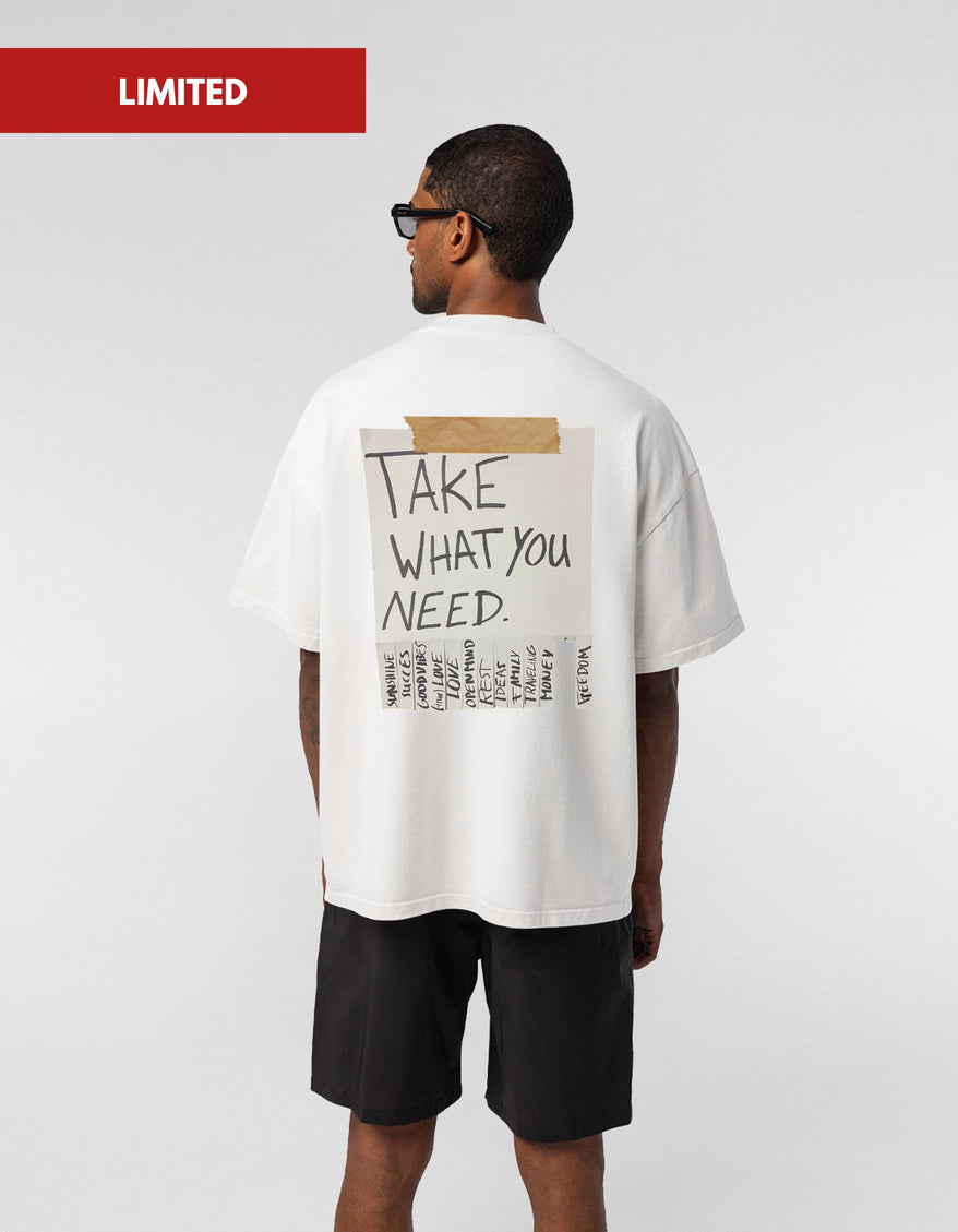 take what you need - White (LIMITED) - Onceres™