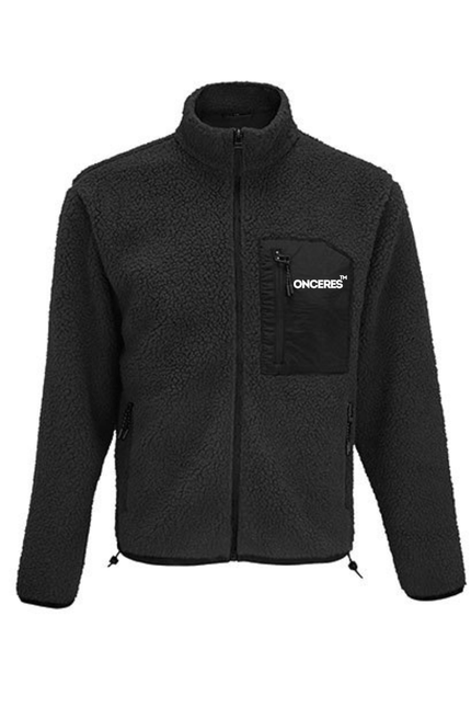 Teddyfleece Jacke - Schwarz - Onceres™