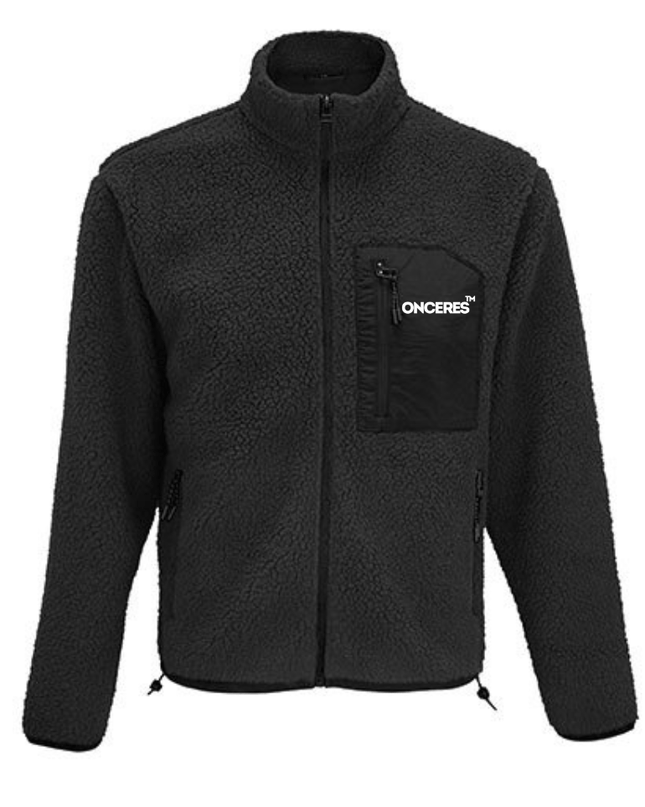 Teddyfleece Jacke - Schwarz - Onceres™