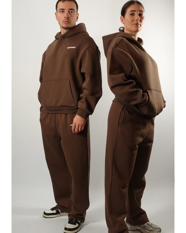 Track Suit Hoodie Braun - Onceres™