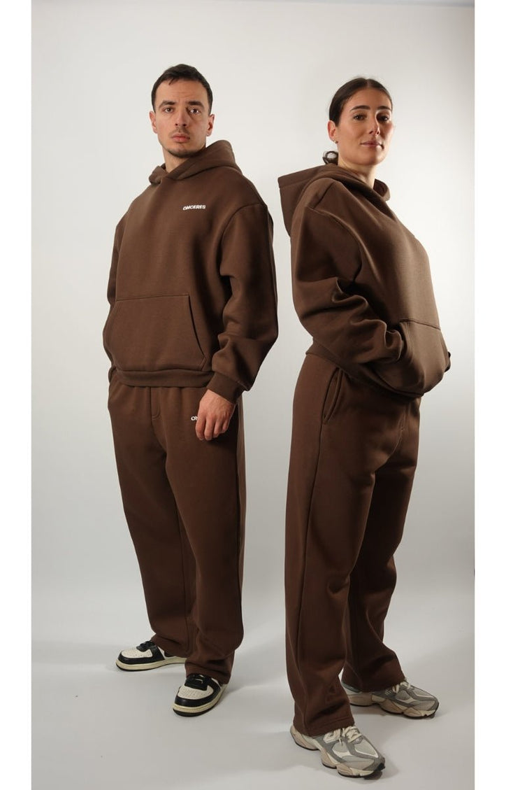 Track Suit Hoodie Braun - Onceres™