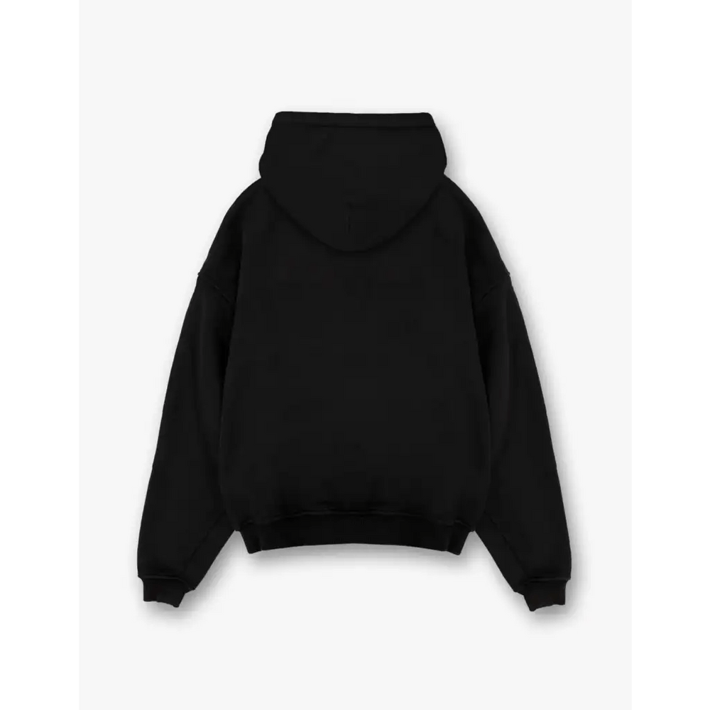 black raw hoodie oversized hoodie