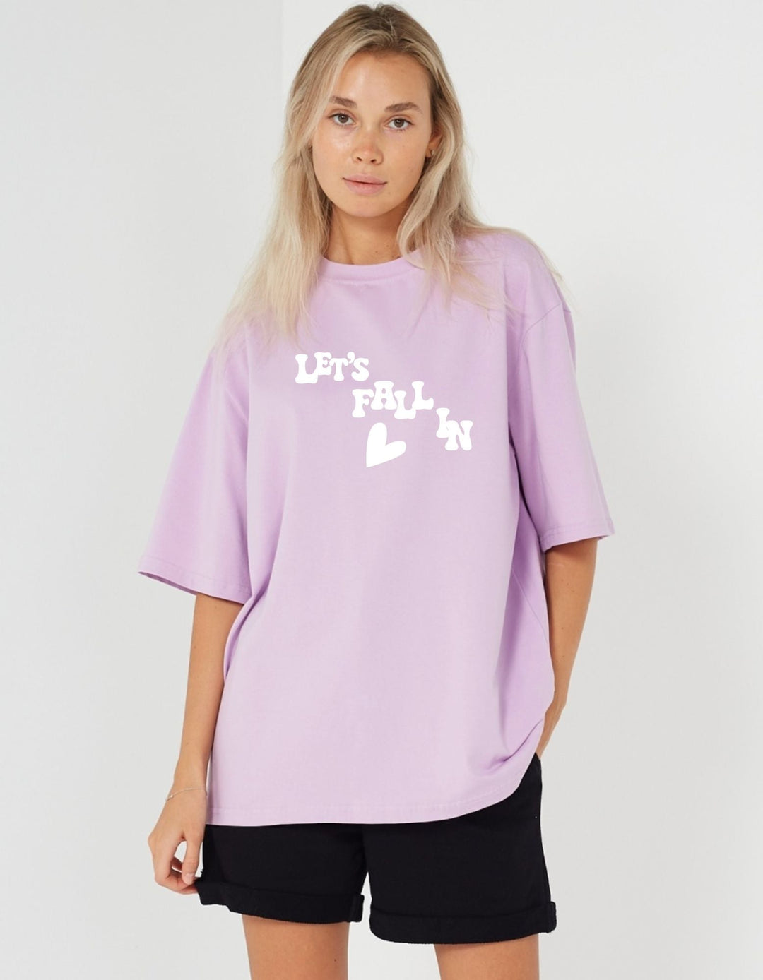 Let's fall in love Oversized Shirt