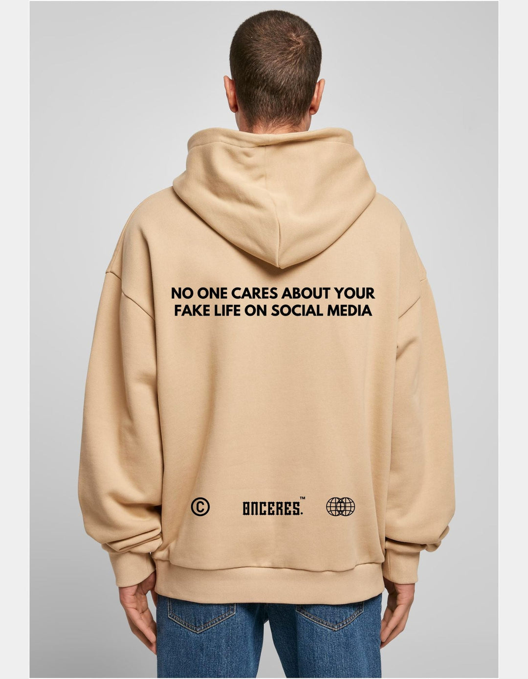 No one cares about, L Oversized Hoodie